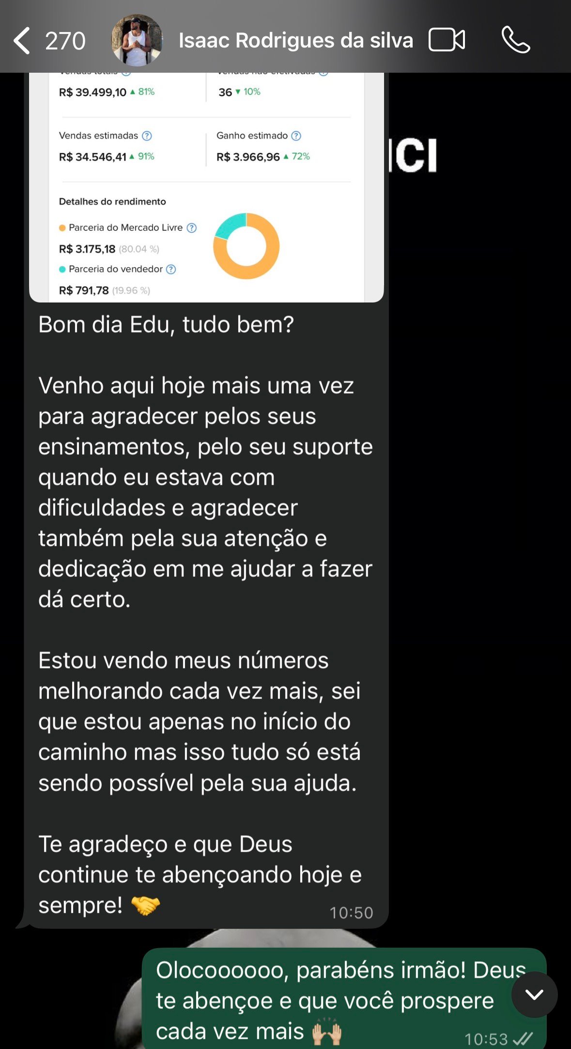 Resultado com grupo de achadinhos